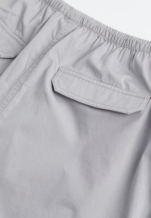 H&M - Parachute trousers - light grey 