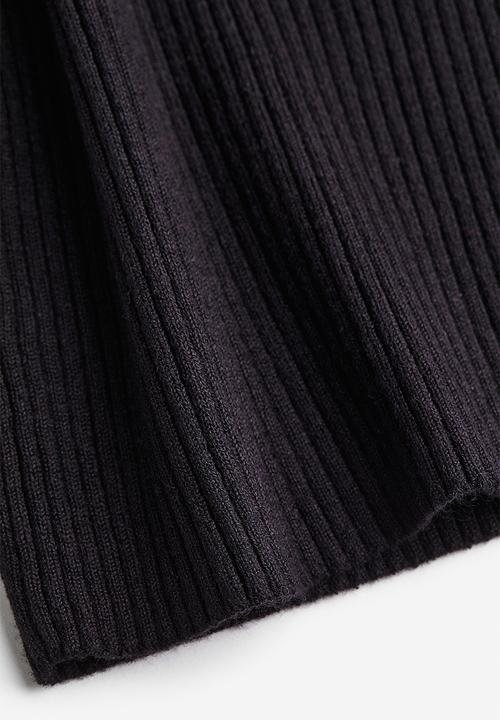 H&M - Rib-knit vest top - black & white
