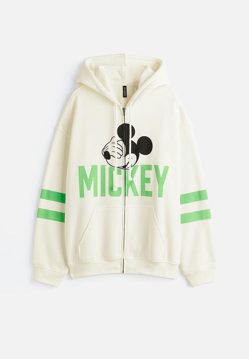H&M - Printed zip-through hoodie - multi,white