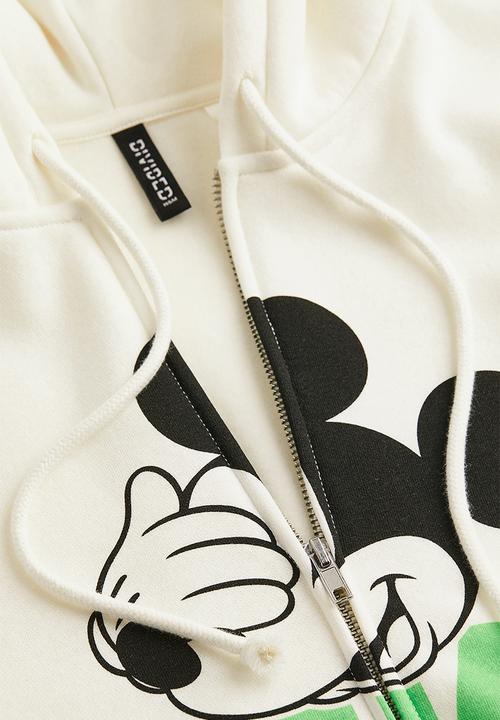 H&M - Printed zip-through hoodie - multi,white