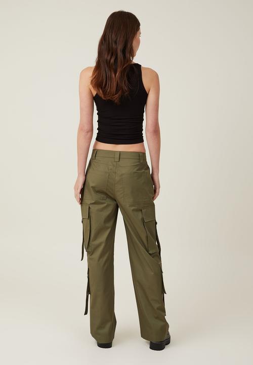 Cotton On - Kyros cargo pant - dark moss