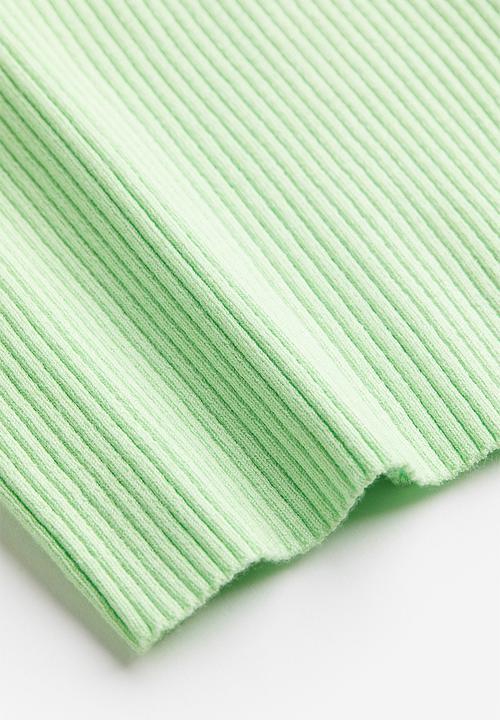 H&M - Rib-knit vest top - light green 