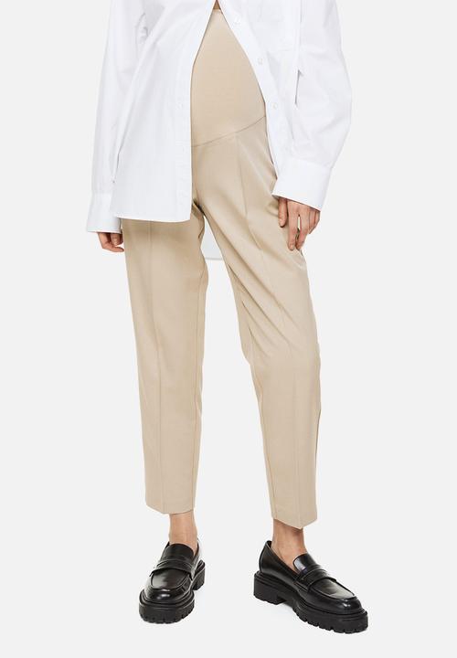 H&M - Mama ankle-length cigarette trousers - beige