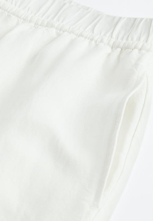 H&M - Drawstring trousers - white