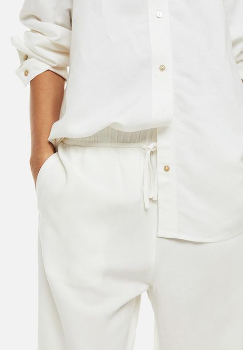 H&M - Drawstring trousers - white