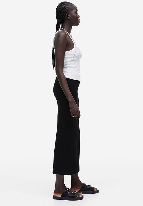 H&M - Rib-knit skirt - black