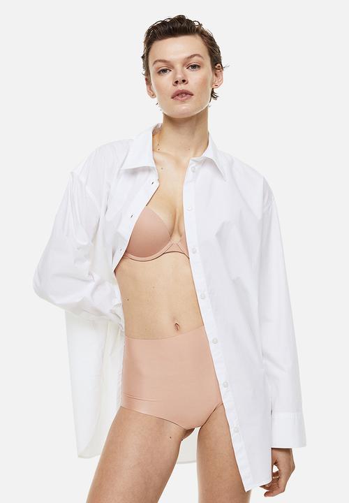 H&M - 2-Pack invisible light shaping briefs - beige