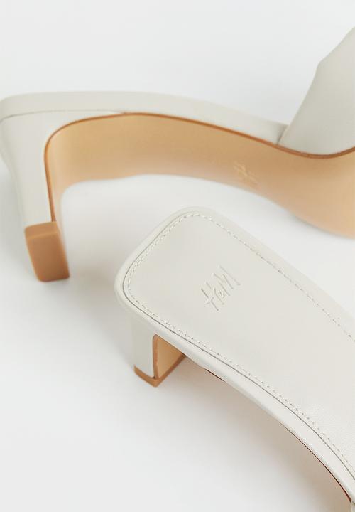 H&M - Block-heeled sandals - light greige