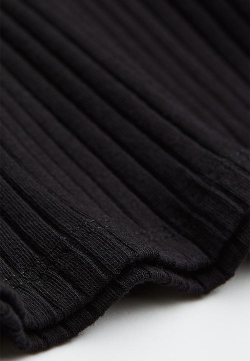 H&M - Collared bodycon dress - black