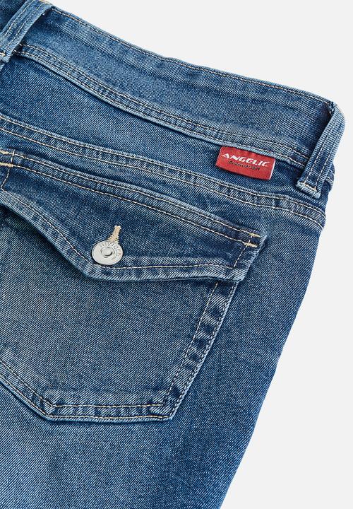 H&M - Flared low jeans - denim blue