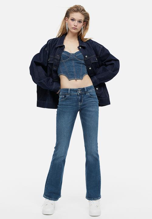 H&M - Flared low jeans - denim blue