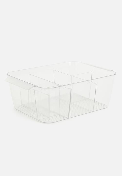 Sixth Floor - Aqua fridge organiser - clear