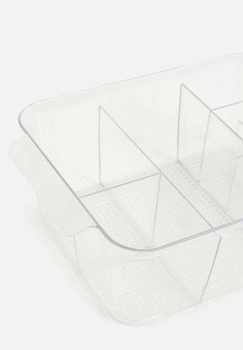 Sixth Floor - Aqua fridge organiser - clear