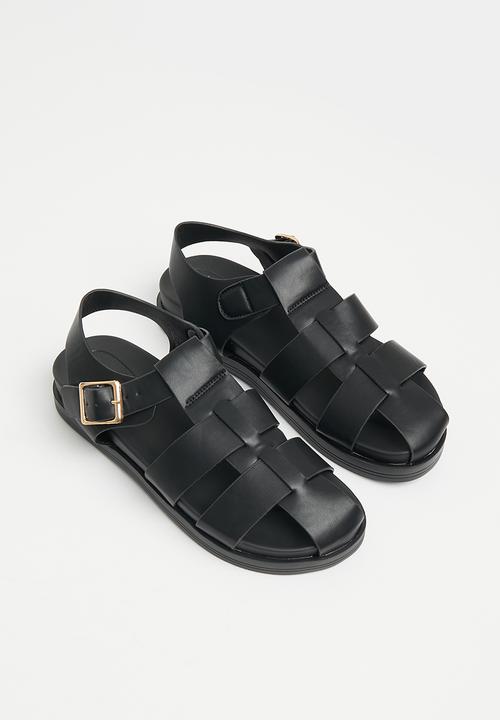 Cotton On - Isla fisherman sandal - black  