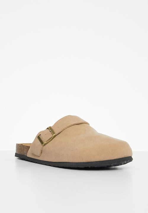 Cotton On - Rex buckle mule - pink beige micro