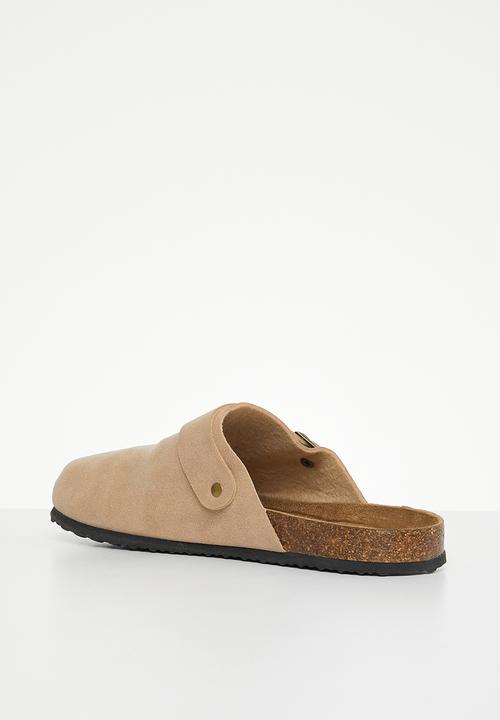 Cotton On - Rex buckle mule - pink beige micro