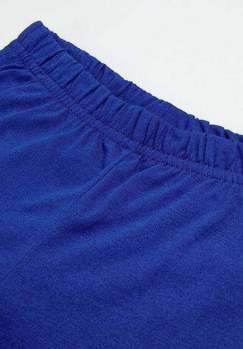 Superbalist - Boys summer pj set - white & royal blue