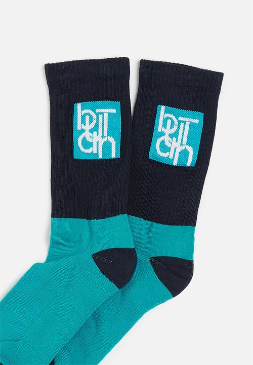 Butan - Classic connections - socks - navy & blue