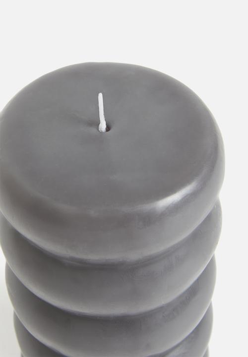 H&S - Beading candle - anthracite