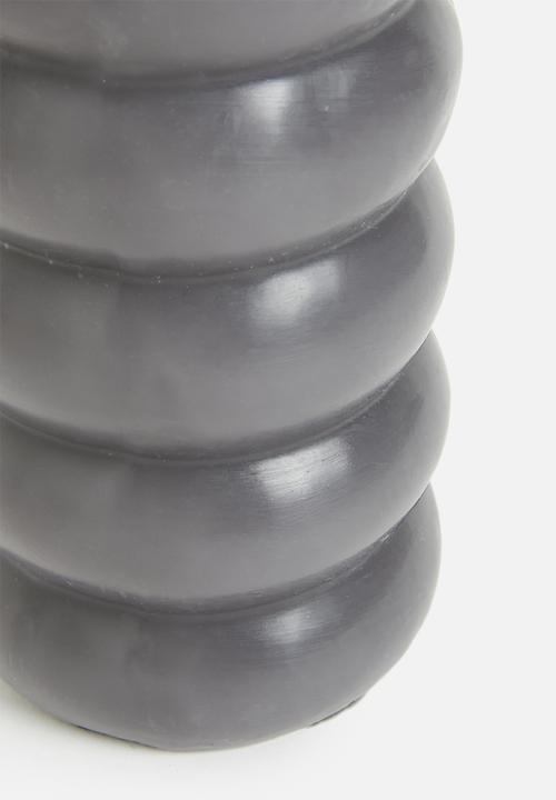 H&S - Beading candle - anthracite