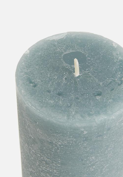 H&S - Pillar candle - blue