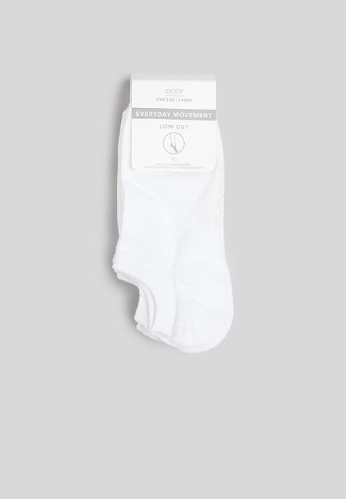 Cotton On - Body 5 pack low cut sock - white