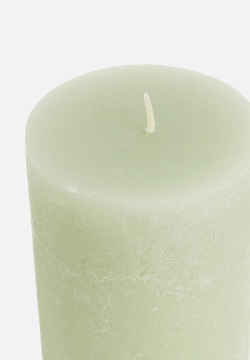 H&S - Pillar candle – mid green