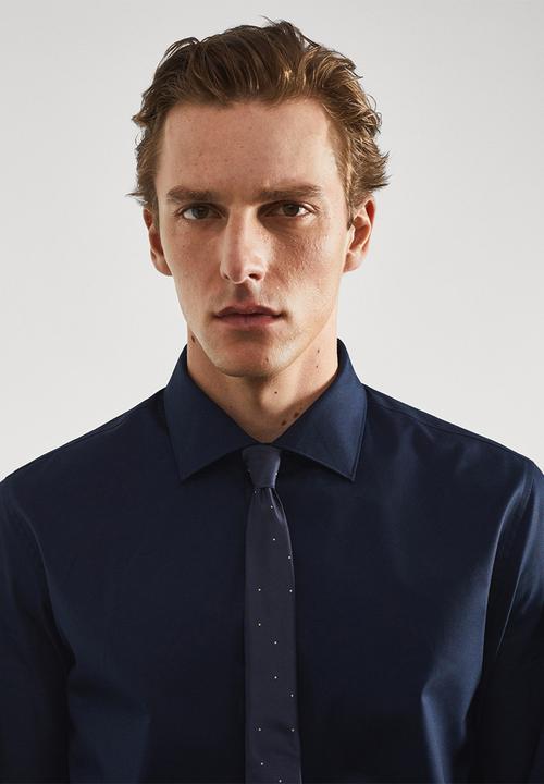 MANGO - Shirt emeritol - navy