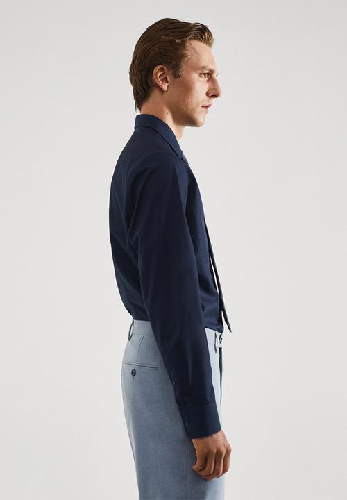 MANGO - Shirt emeritol - navy