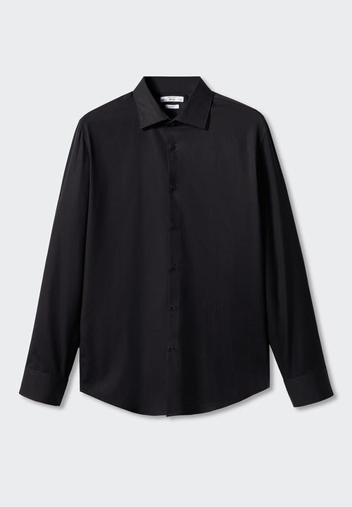 MANGO - Shirt emeritol - black