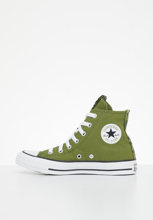 Converse - Chuck taylor all star digi camo hi - grassy/black/white