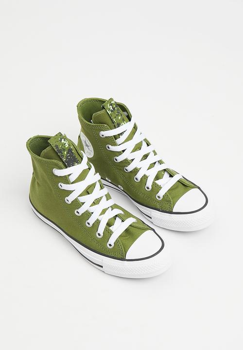 Converse - Chuck taylor all star digi camo hi - grassy/black/white