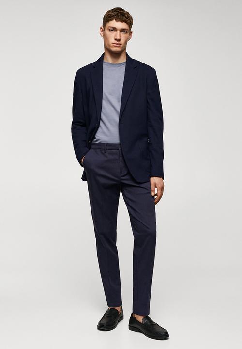 MANGO - Trousers dublino - medium blue