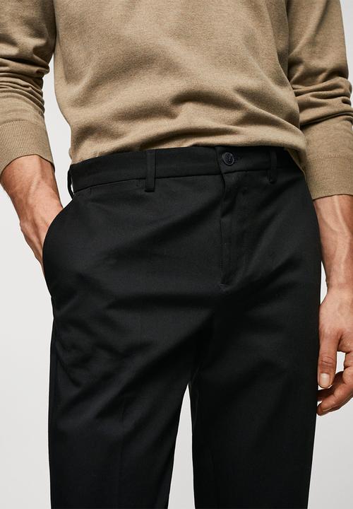 MANGO - Trousers dublino - black