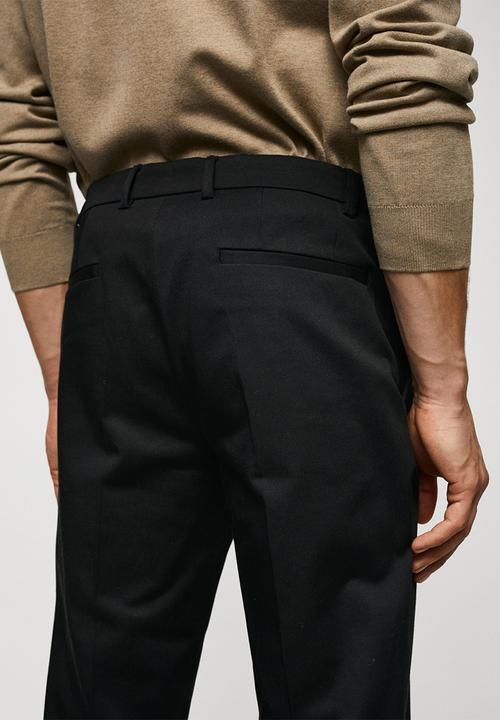 MANGO - Trousers dublino - black