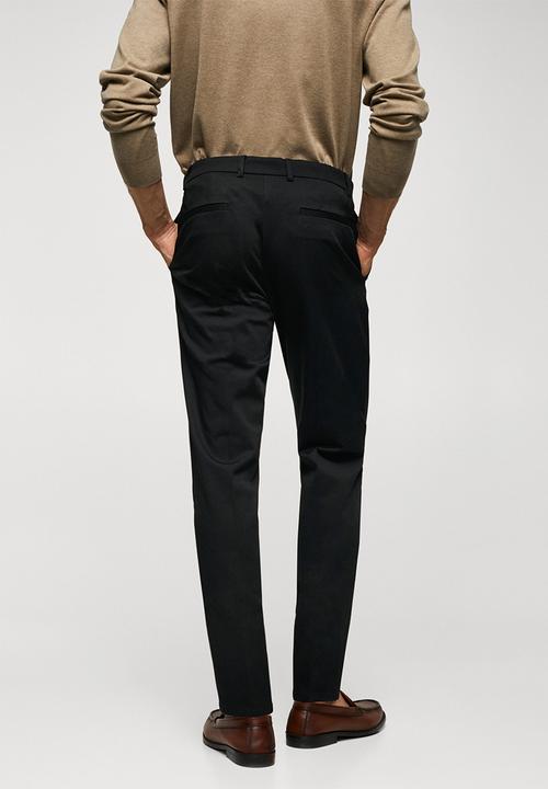MANGO - Trousers dublino - black