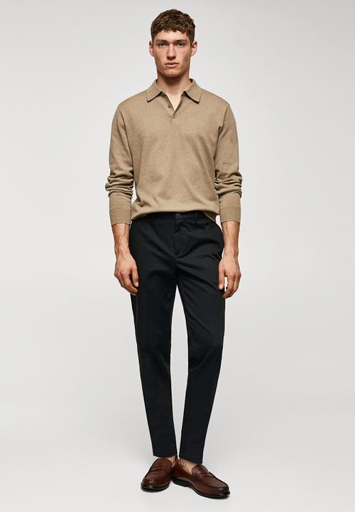 MANGO - Trousers dublino - black