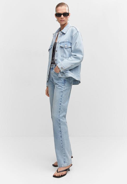 MANGO - Jacket alaia - open blue