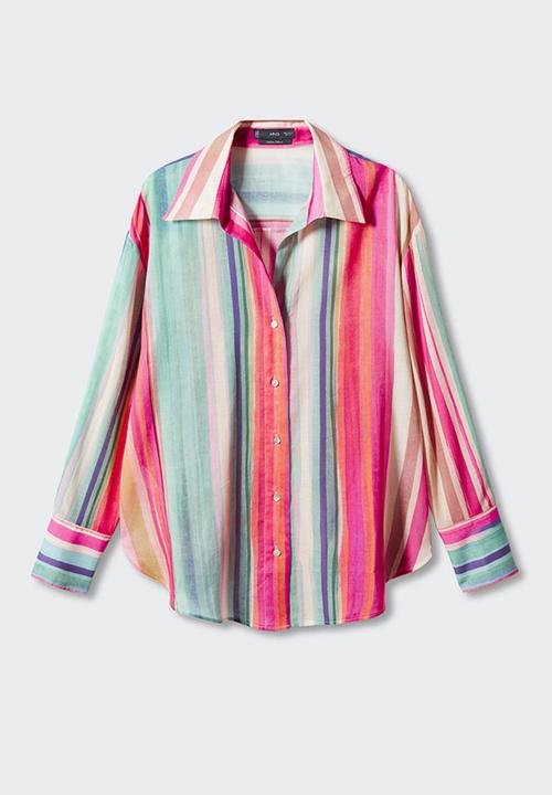 MANGO - Shirt piru - pink