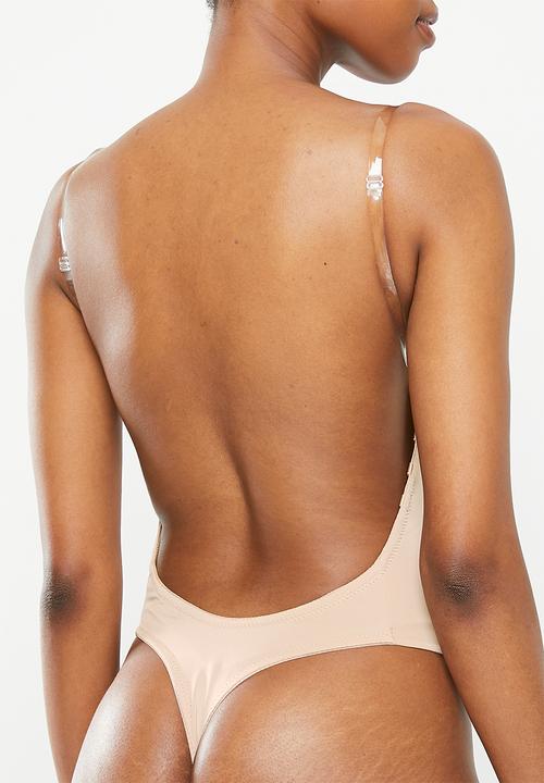 Easy Curves Shapewear - Backless super plunge bodysuit - neutral