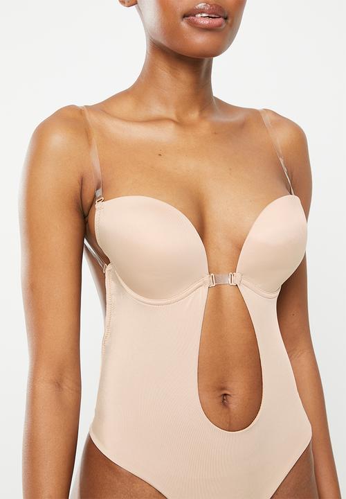 Easy Curves Shapewear - Backless super plunge bodysuit - neutral