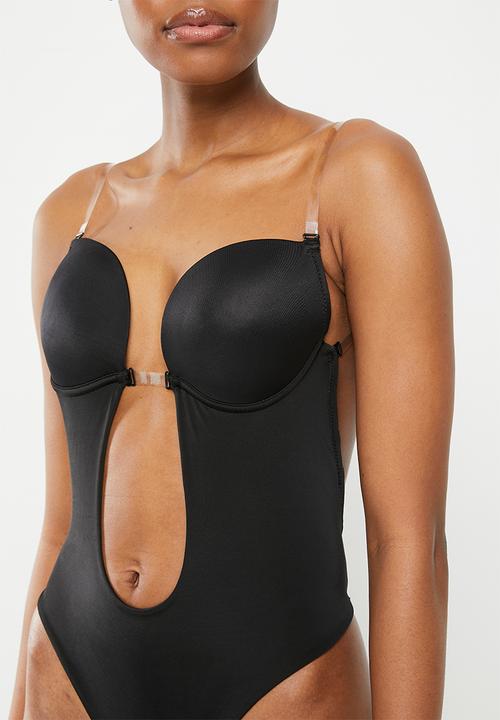 Easy Curves Shapewear - Backless super plunge bodysuit - black