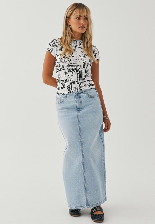 Supré  - Brandi graphic T-shirt - winter white/graffiti
