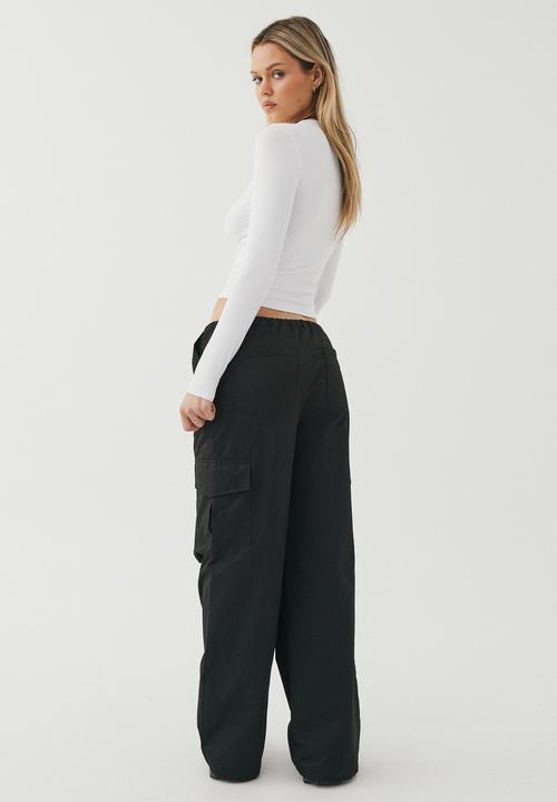 Supré  - Evie parachute cargo pant - black