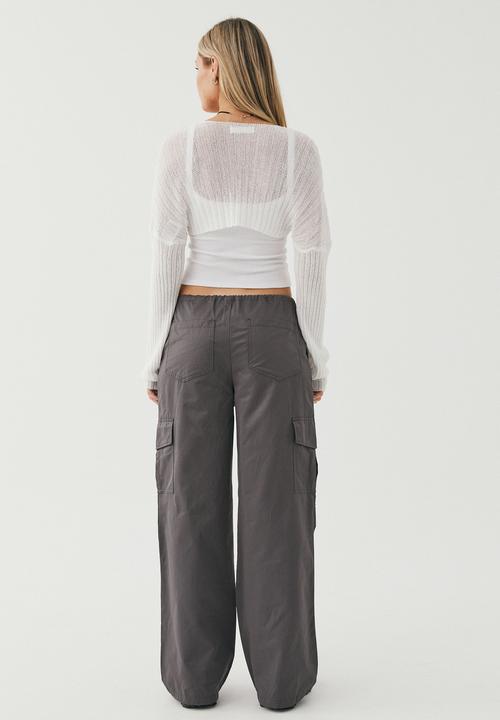 Supré  - Evie parachute cargo pant - chrome grey
