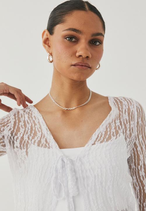 Supré  - Jessie lace cardigan - white