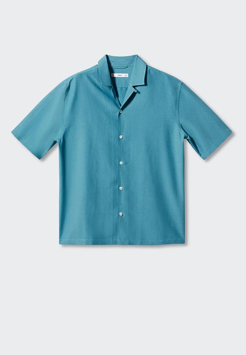 MANGO - Shirt malaga - turquoise