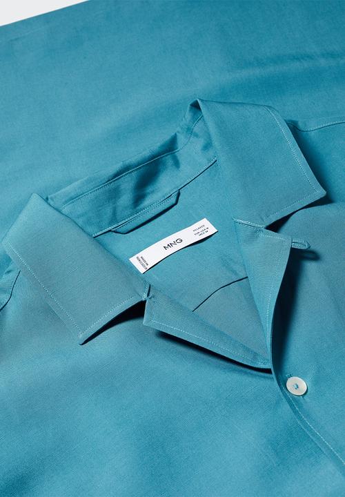 MANGO - Shirt malaga - turquoise