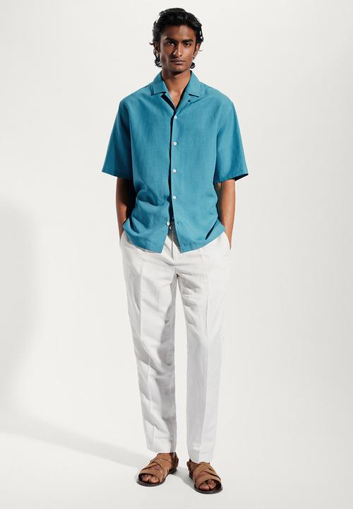 MANGO - Shirt malaga - turquoise