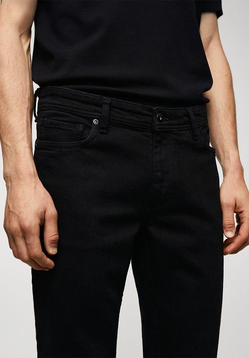 MANGO - Jeans jan - black denim